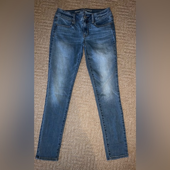 American Eagle Outfitters Denim - American Eagle Women's Mid Wash Skinny Jeans - Blue